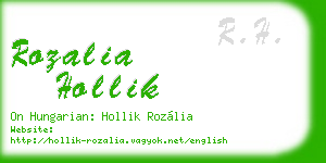 rozalia hollik business card
